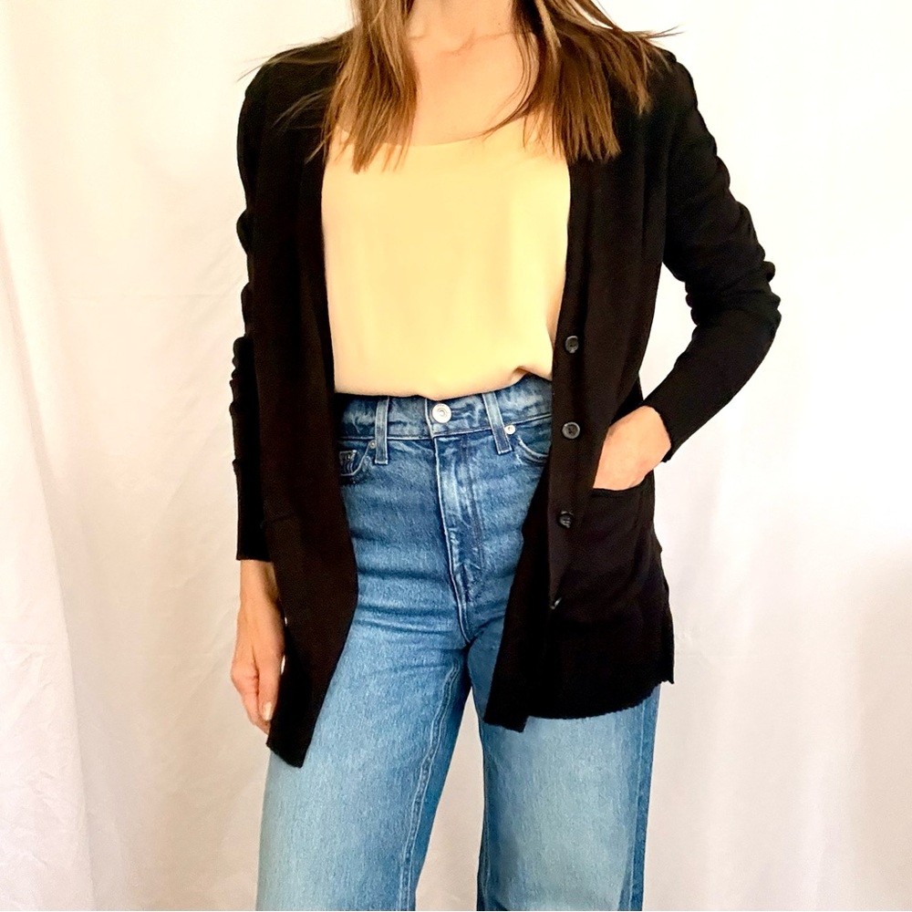 Mossimo Supply Co. Black Soft Lightweight Cardigan Sweater